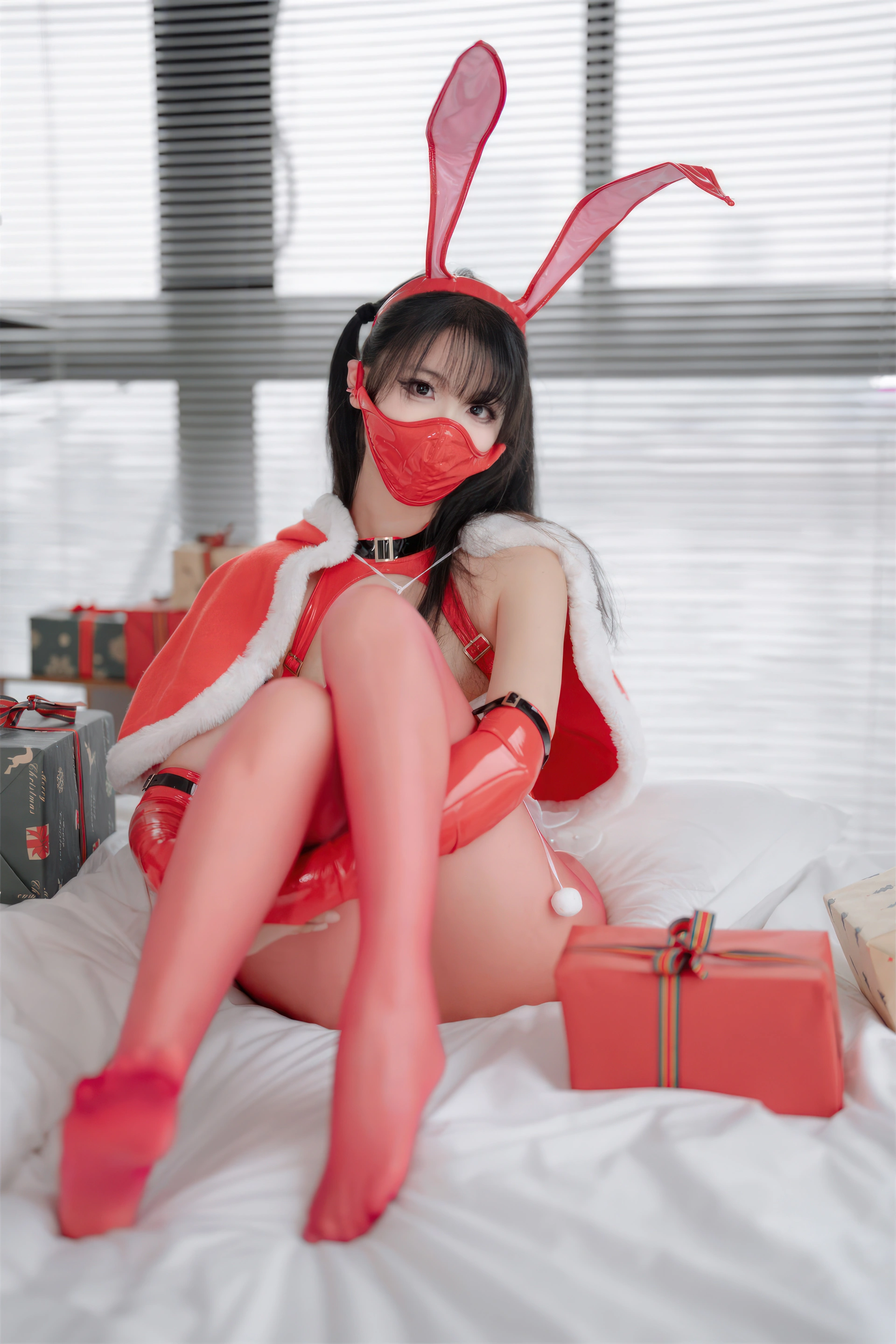 轩萧学姐 – NO.087 2024圣诞红丝兔女郎 2